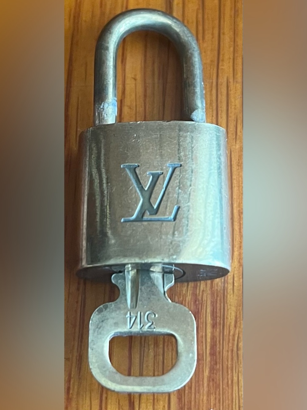 Louis Vuitton padlock and key